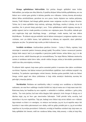 Socialinė psichologija. Savirefleksija. Paveikslėlis 2