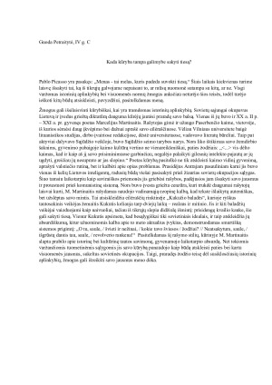 Kada kūryba tampa galimybe sakyti tiesą?