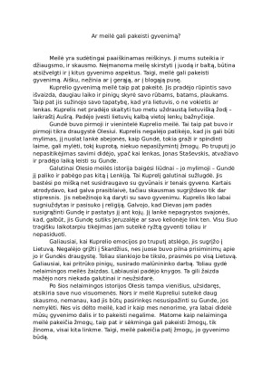 Ar meilė gali pakeisti gyvenimą