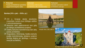 Istorinė pastatų architektūros stilių kaita. Paveikslėlis 10