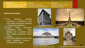 Istorinė pastatų architektūros stilių kaita. Paveikslėlis 7