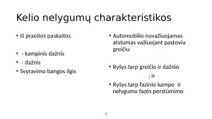 Kelio modeliai. Kelio danga. Kelio nelygumų charakteristikos. Nelygumų modeliavimas. Nelygumų korealiacijos funkcijos ir spektrinis tankis. Paveikslėlis 4