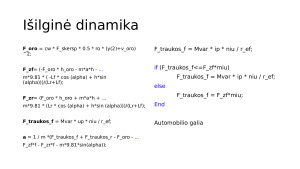 Išilginė automobilio dinamika. Paveikslėlis 5