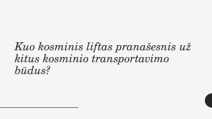 Kosminis liftas (prezentacijai). Paveikslėlis 5