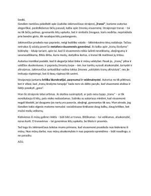 L. Jakimavičius Tranas. Interpretacija. Paveikslėlis 1