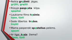 Nosinės šaknyje antra taisyklė. Paveikslėlis 8