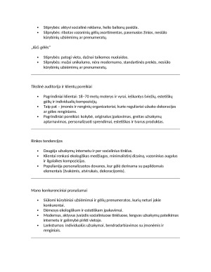 Gėlių parduotuvė. Verslo planas. Paveikslėlis 4