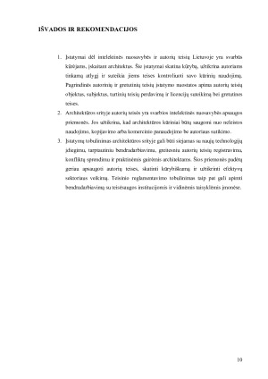  INTELEKTINĖ NUOSAVYBĖ IR AUTORIAUS TEISĖS ARCHITEKTŪROS SRITYJE . Paveikslėlis 10