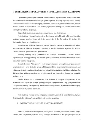  INTELEKTINĖ NUOSAVYBĖ IR AUTORIAUS TEISĖS ARCHITEKTŪROS SRITYJE . Paveikslėlis 4