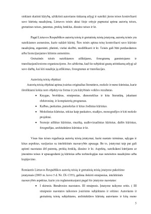  INTELEKTINĖ NUOSAVYBĖ IR AUTORIAUS TEISĖS ARCHITEKTŪROS SRITYJE . Paveikslėlis 5