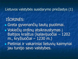 Lietuvos valstybės susidarymo priežastys. Mindaugas.. Paveikslėlis 3
