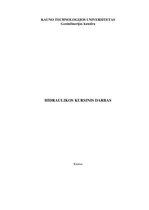 Vandens tiekimo sistemos projektavimas. Paveikslėlis 9