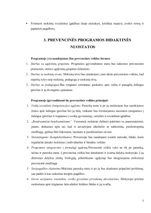 PREVENCINĖ PROGRAMA. Paveikslėlis 5