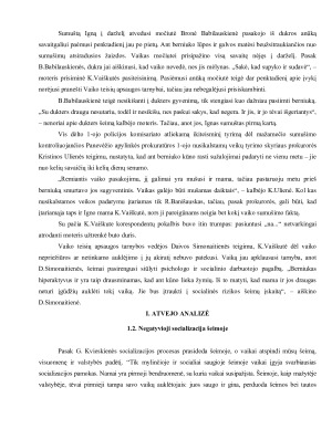 POZITYVIOSIOS SOCIALIZACIJOS VEIKLOS MODELIS - atvejo analizė. Paveikslėlis 2