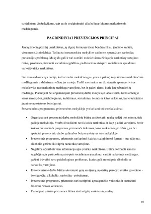 VAIKŲ PIKTNAUDŽIAVIMAS NARKOTINĖMIS MEDŽIAGOMIS. Paveikslėlis 10