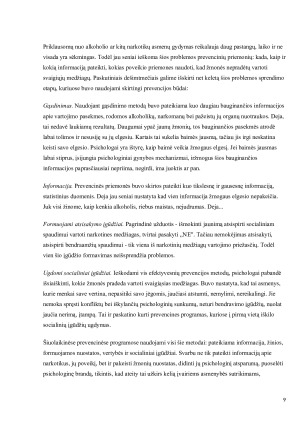 VAIKŲ PIKTNAUDŽIAVIMAS NARKOTINĖMIS MEDŽIAGOMIS. Paveikslėlis 9
