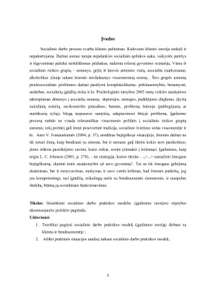 SOCIALINIO DARBO PRAKTIKOS MODELIO    STIPRYBĖS AKCENTUOJANČIO POŽIŪRIO PAGRINDU. Paveikslėlis 3