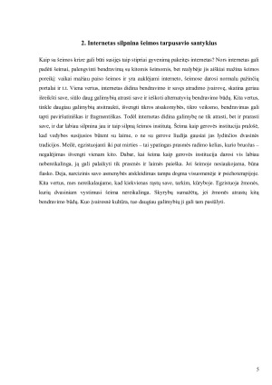 Šeima įtinklintoje visuomenėje. Paveikslėlis 3