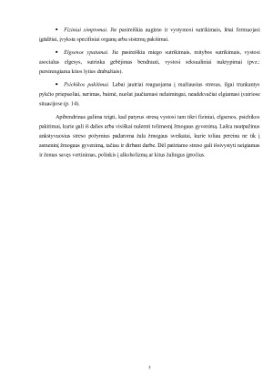 STRESO ĮTAKA SVEIKATAI, DIRBANT SOCIALINĮ DARBĄ. Paveikslėlis 5