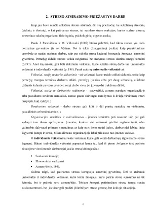 STRESO ĮTAKA SVEIKATAI, DIRBANT SOCIALINĮ DARBĄ. Paveikslėlis 6