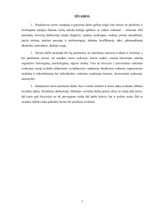 STRESO ĮTAKA SVEIKATAI, DIRBANT SOCIALINĮ DARBĄ. Paveikslėlis 9