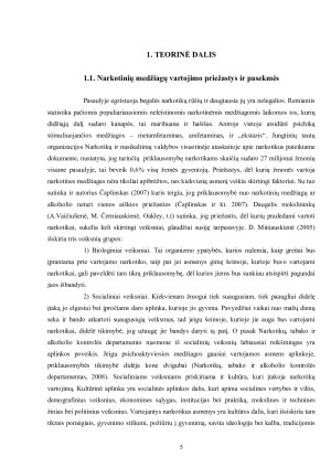 NARKOMANIJA KAIP SOCIALINĖ PROBLEMA. Paveikslėlis 5
