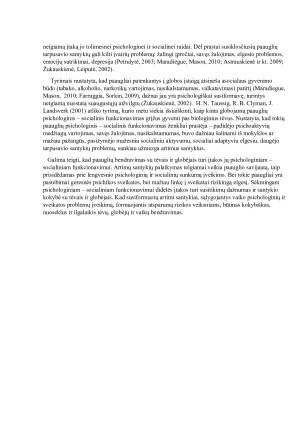 GLOBOJAMŲ PAAUGLIŲ BENDRAVIMO SU TĖVAIS IR GLOBĖJAIS PSICHOLOGINIO ATSPARUMO REIKŠMĖ PSICHOLOGINIAM - SOCIALINIAM FUNKCIONAVIMUI. Paveikslėlis 7