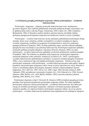 GLOBOJAMŲ PAAUGLIŲ BENDRAVIMO SU TĖVAIS IR GLOBĖJAIS PSICHOLOGINIO ATSPARUMO REIKŠMĖ PSICHOLOGINIAM - SOCIALINIAM FUNKCIONAVIMUI. Paveikslėlis 8