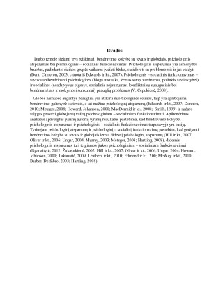 GLOBOJAMŲ PAAUGLIŲ BENDRAVIMO SU TĖVAIS IR GLOBĖJAIS PSICHOLOGINIO ATSPARUMO REIKŠMĖ PSICHOLOGINIAM - SOCIALINIAM FUNKCIONAVIMUI. Paveikslėlis 9