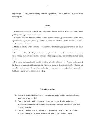 DARBAS SU MAŽIAU GALIMYBIŲ TURINČIU JAUNIMU. Paveikslėlis 10