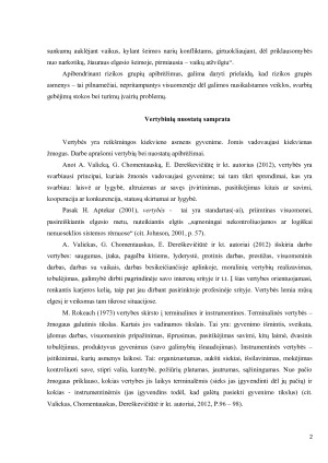 Vertybinės nuostatos dirbant su rizikos grupės asmenimis. Paveikslėlis 2