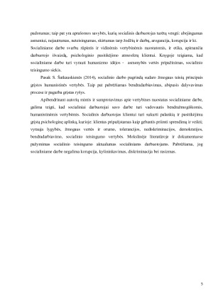 Vertybinės nuostatos dirbant su rizikos grupės asmenimis. Paveikslėlis 5