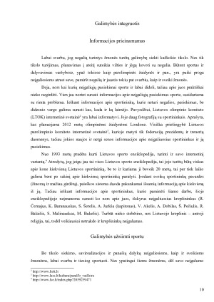 NEĮGALIŲJŲ INTEGRACIJA Į VISUOMENĘ SPORTO IR FIZINIO AKTYVUMO SRITYSE. Paveikslėlis 10