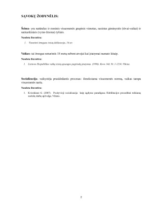 ŠEIMOS ĮTAKA VAIKO SOCIALIZACIJAI. Paveikslėlis 2