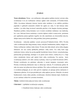 ŠEIMOS ĮTAKA VAIKO SOCIALIZACIJAI. Paveikslėlis 4