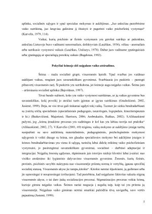 SOCIALINĖ PAGALBA ŠEIMAI, AUGINANČIAI NEĮGALŲ VAIKĄ. Paveikslėlis 5