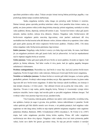 SOCIALINĖ PAGALBA ŠEIMAI, AUGINANČIAI NEĮGALŲ VAIKĄ. Paveikslėlis 7