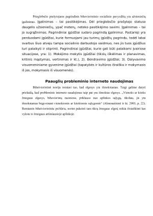 BIHEVIORISTINĖS TEORIJOS TAIKYMAS SOCIALINIAME DARBE. Paveikslėlis 10