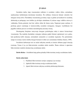 BIHEVIORISTINĖS TEORIJOS TAIKYMAS SOCIALINIAME DARBE. Paveikslėlis 2