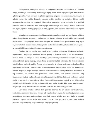 BIHEVIORISTINĖS TEORIJOS TAIKYMAS SOCIALINIAME DARBE. Paveikslėlis 6