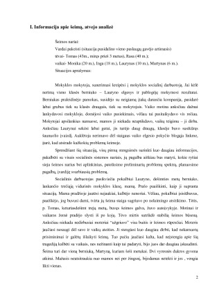 Šeimos situacijos analizė ir problemų sprendimas, taikant socialinio darbo metodus. Paveikslėlis 2