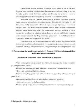 Šeimos situacijos analizė ir problemų sprendimas, taikant socialinio darbo metodus. Paveikslėlis 3