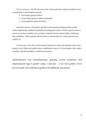 VAIKŲ ONKOLOGINĖS LIGOS - RETINOBLASTOMA. Paveikslėlis 10