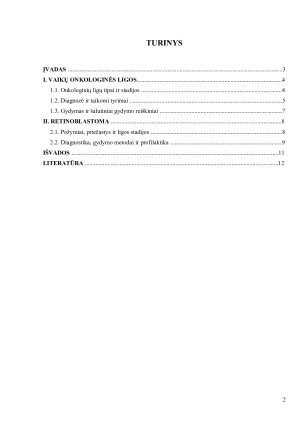 VAIKŲ ONKOLOGINĖS LIGOS - RETINOBLASTOMA. Paveikslėlis 2