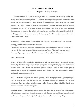 VAIKŲ ONKOLOGINĖS LIGOS - RETINOBLASTOMA. Paveikslėlis 8
