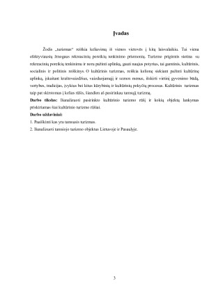 Kultūros paveldas ir turizmas. Paveikslėlis 3