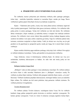 Apgyvendinimo paslaugų analizė Kipre. Paveikslėlis 9