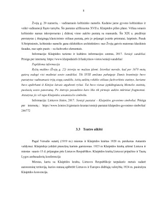 EKSKURSIJA „SENOSIOS KLAIPĖDOS TAKAIS“. Paveikslėlis 8