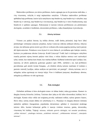 ETINĖS PROBLEMOS REKREACIJOJE IR TURIZME. Paveikslėlis 9