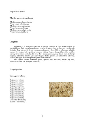 Kalendorinės lietuvių liaudies dainos. Paveikslėlis 8